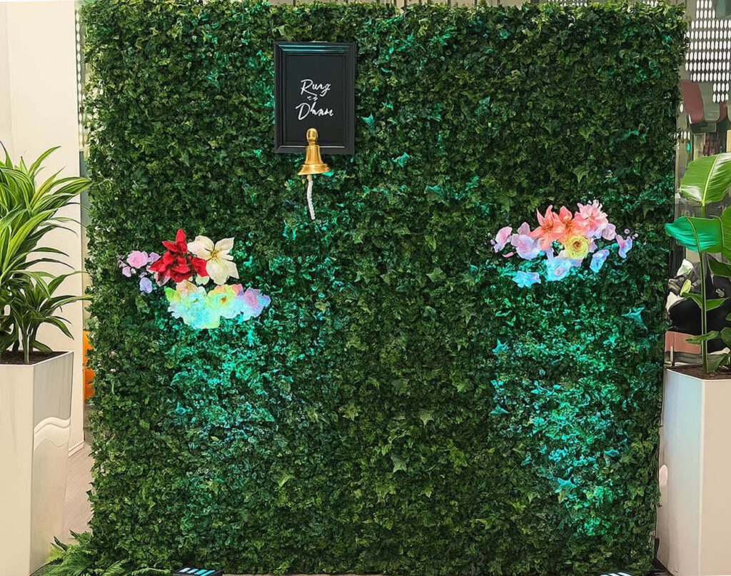 Levende champagne muur huren ring for drinks 2